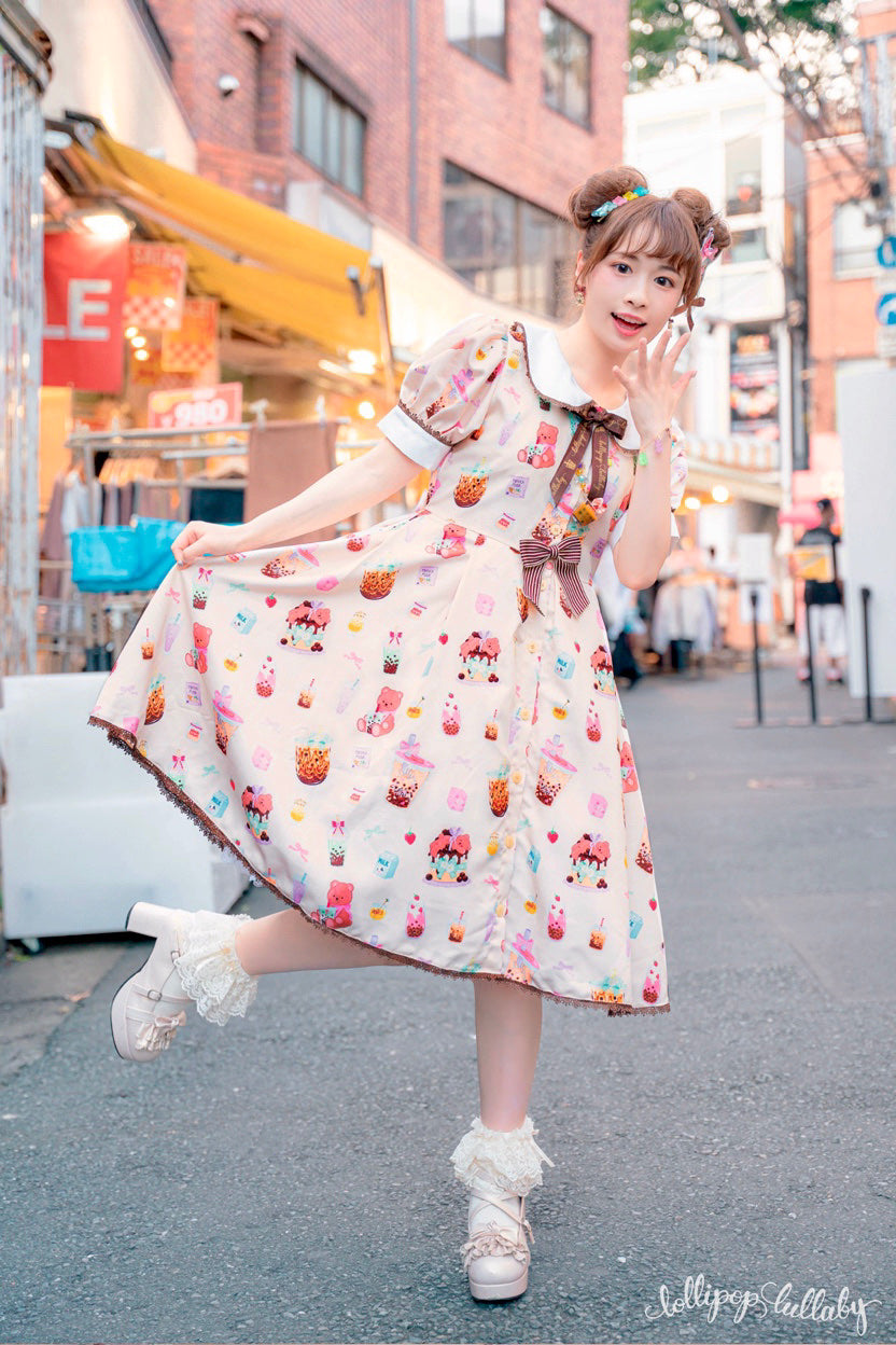Boba Bear Day Gown – Lollipop Lullaby